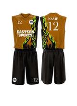 Load image into Gallery viewer, Custom Sublimated Basketball Uniform BBU-3

